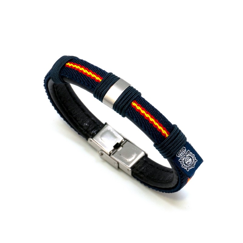 PULSERA WAKE UP POLICÍA NACIONAL ACERO