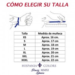 NUEVA FORTUNE TRIPLE PIEL MARRÓN Y CORDÓN AZUL MARINO